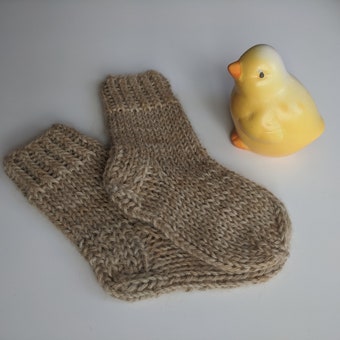 100% Baby alpaca wool socks/ Baby/Newborn 0-6 month/ Baby socks/ Wool socks for baby/ Soft socks/ Baby shower gift/ Present