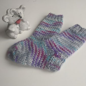 100% alpaca multicolor wool socks/ Baby/ Newborn 0-6 month/ Baby socks/ Wool socks for baby/ Gift for new mum/ Baby shower gift/ Present